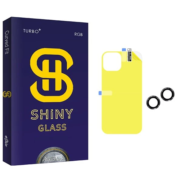 محافظ پشت گوشی آتوچبو مدل Shiny مناسب برای گوشی موبایل اپل iPhone 13  به همراه محافظ لنز گوشی