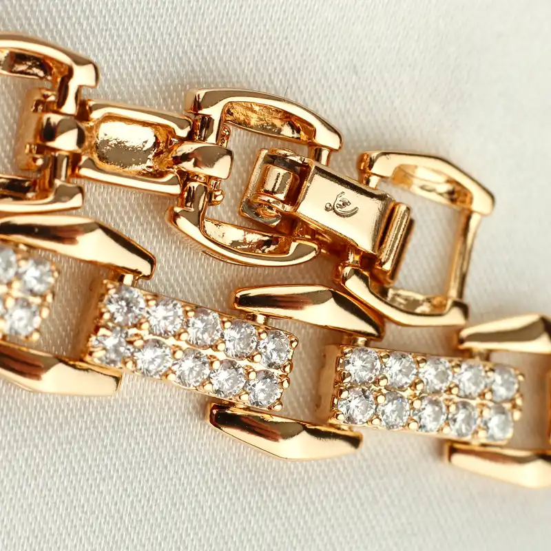 دستبند زنانه ژوپینگ مدل نگینی زنجیری کد TBR-289