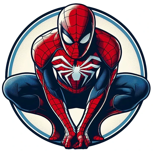 استیکر پارچه و لباس پاد آفرین طرح مرد عنکبوتی کد 4761