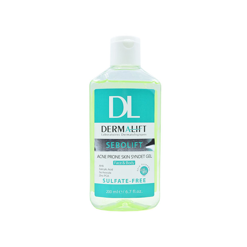 ژل شستشو صورت درمالیفت مدل سبولیفت حجم 200 میلی لیتر بسته 2 عددی