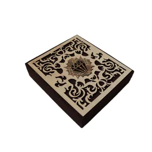 جعبه جواهرات مدل لیزری طرح الماس خاتم کد ZBSL03