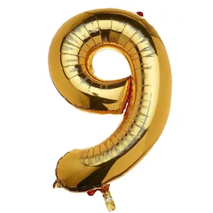 بادکنک فویلی مسترتم طرح عدد9 پلاس 16 اینچ