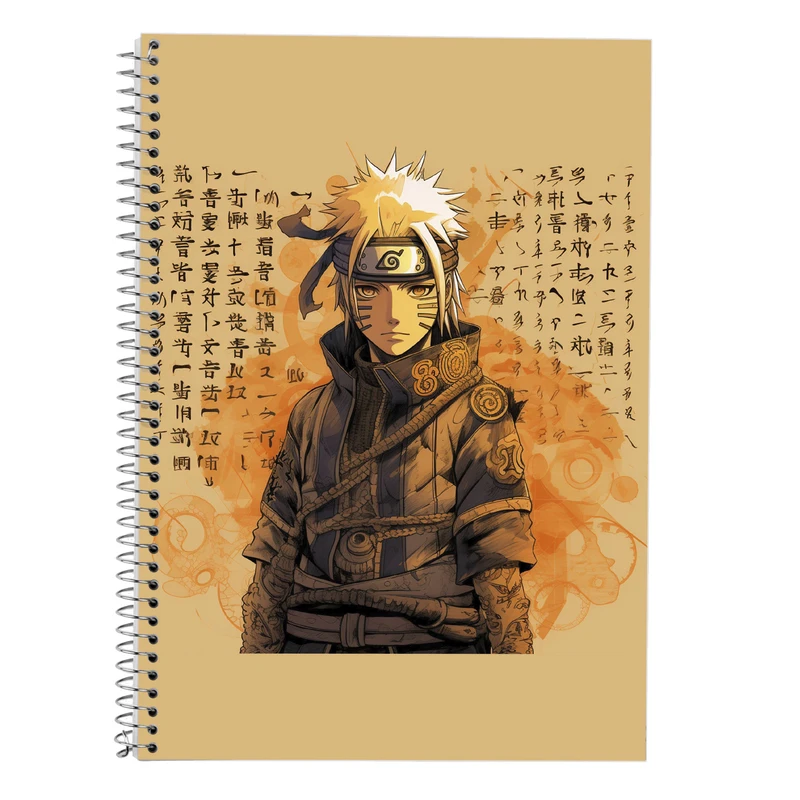 دفتر زبان 50 برگ مدوپد مدل دوخط طرح Naroto کد DF11170