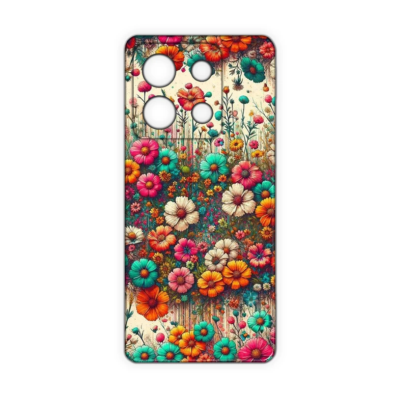 کاور مدل گل کد 335 مناسب برای گوشی موبایل شیائومی Redmi Note 13 4G