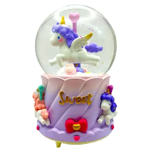 گوی موزیکال مدل پمپی Sweet طرح یونیکورن عاشق کد PAB1623.2
