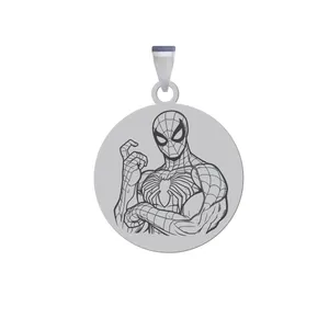 آویز گردنبند زنانه و مردانه هایکا مدل شخصیت اسپایدرمن مرد عنکبوتی کد ag.h 157