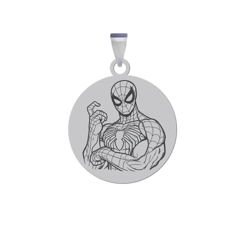 آویز گردنبند زنانه و مردانه هایکا مدل شخصیت اسپایدرمن مرد عنکبوتی کد ag.h 157