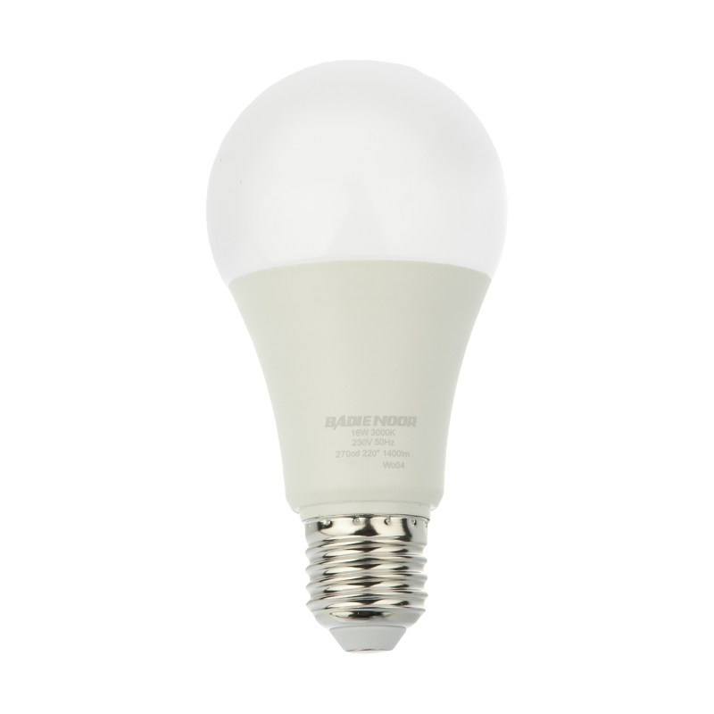 نقد و بررسی لامپ کم مصرف ال ای دی 16 وات بدیع نور مدل A65 پایه E27 توسط خریداران