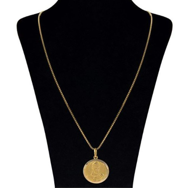 گردنبند طلا 18 عیار زنانه دوست خوب مدل شمایل 653