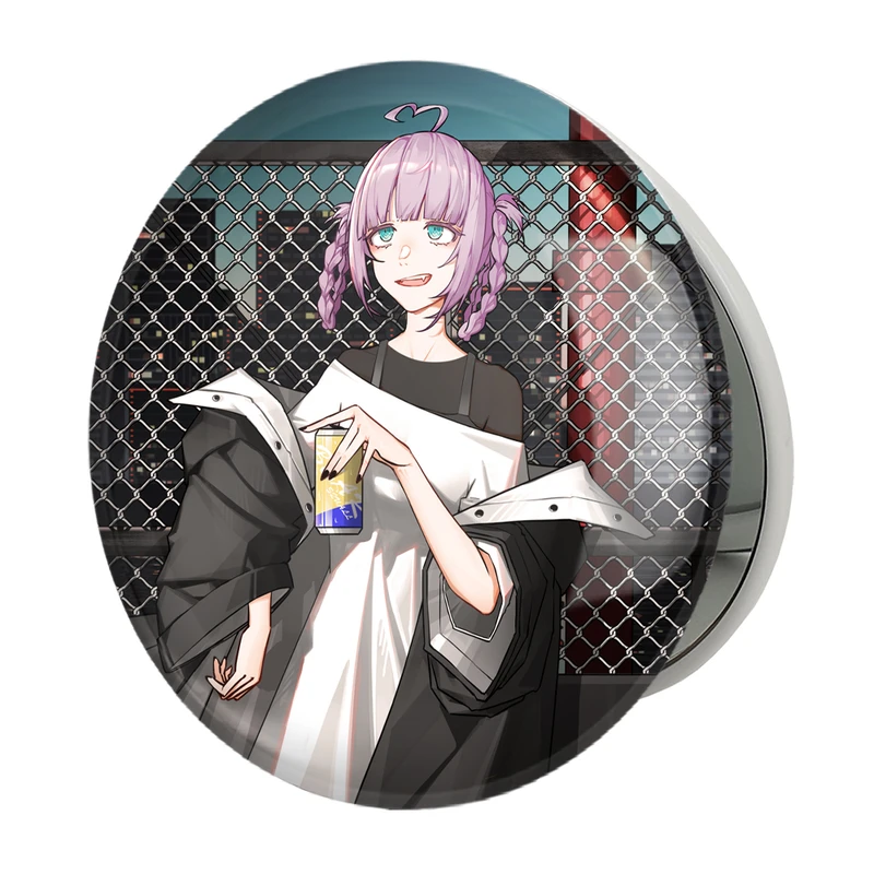 آینه جیبی خندالو طرح نازونا ناناکوسا انیمه کال آف نایت Call of the Night مدل تاشو کد 17810 