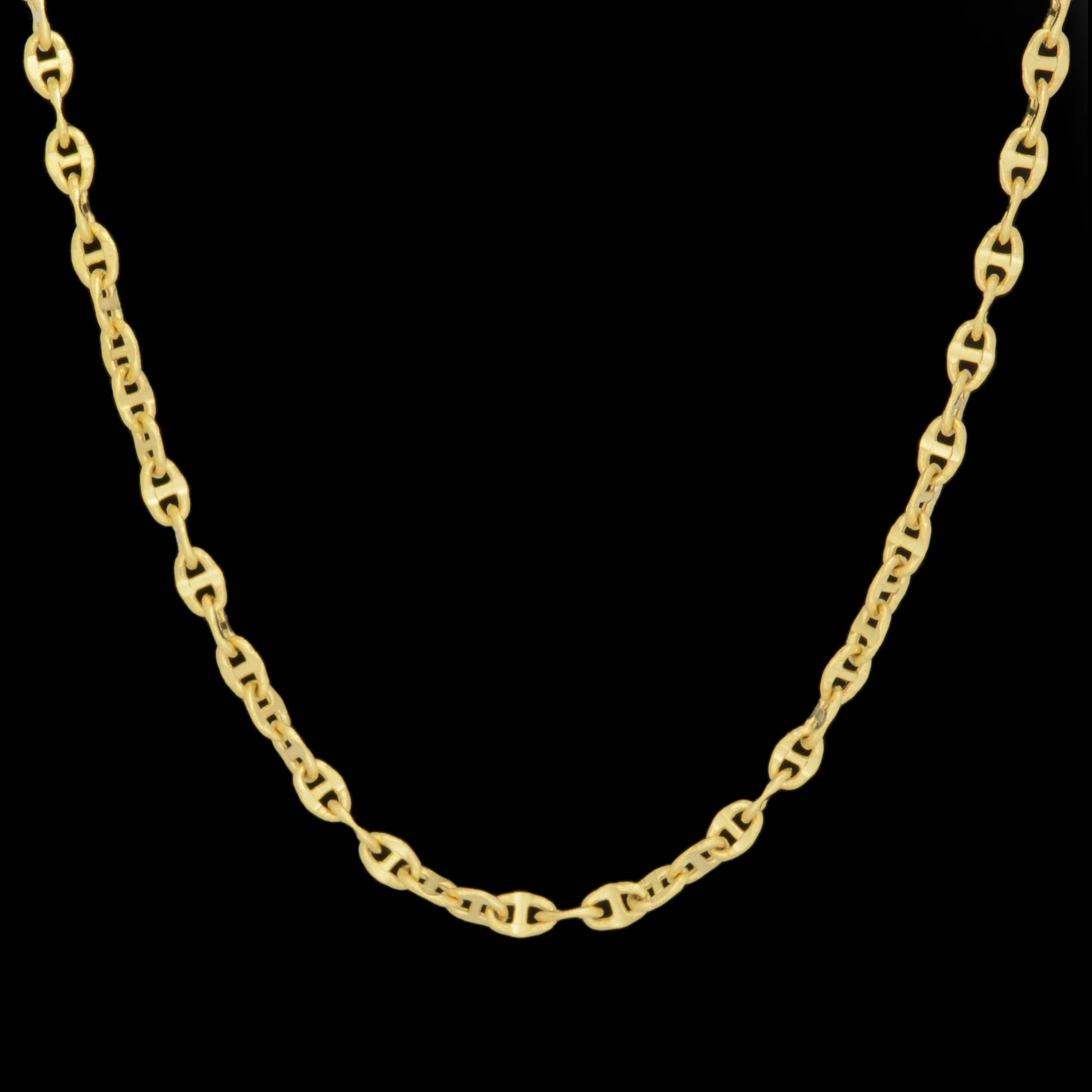 زنجیر طلا 18 عیار زنانه طلای مستجابی مدل کاملیا کد 50