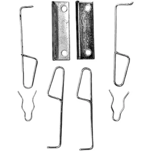 فنر نگهدارنده لنت ترمز عقب مدل دیسکی کد Nopa مناسب برای پژو 206 و 207 بسته 8 عددی