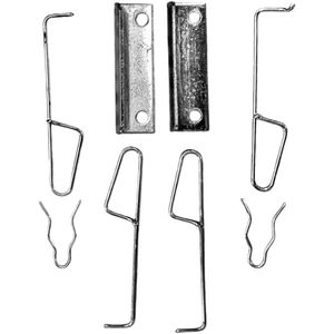 فنر نگهدارنده لنت ترمز عقب مدل دیسکی کد Nopa مناسب برای پژو 206 و 207 بسته 8 عددی