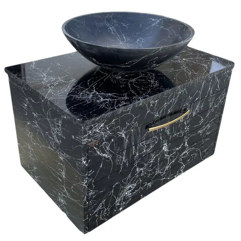 ست کابینت و روشویی مدل سیتکا S-R005 به همراه آینه و باکس