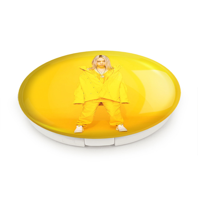 آینه جیبی خندالو طرح بیلی آیلیش Billie Eilish مدل تاشو کد 2761