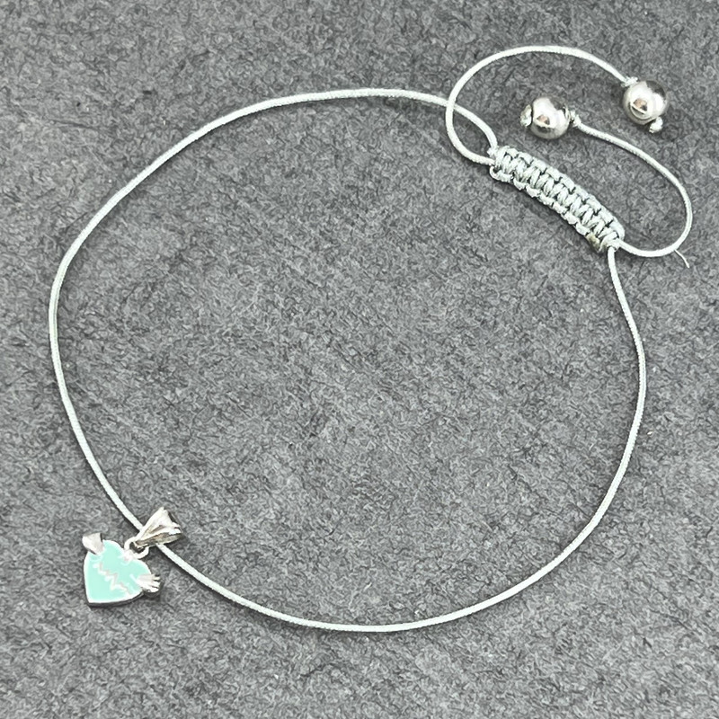 پابند نقره زنانه گیرا مدل قلب G580 پابند نقره زنانه گیرا مدل قلب G580