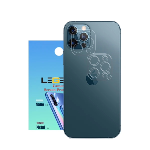 محافظ لنز گوشی موبایل مدل nano-03 مناسب برای گوشی اپل iphone 12 pro max بسته 3 عددی