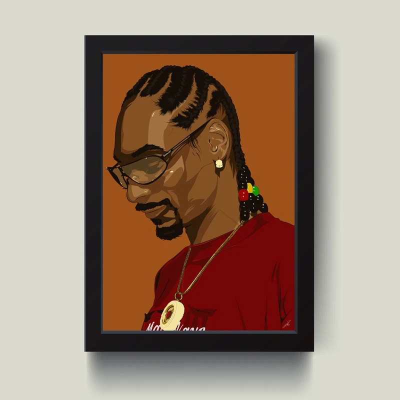 تابلو مدل دکوراتیو اسنوپ داگ snop dogg کد G5-12