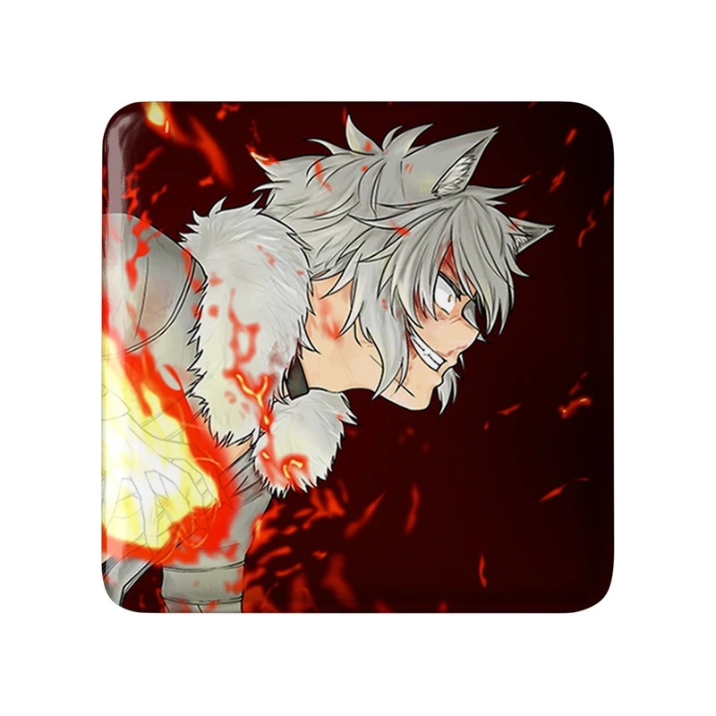 مگنت خندالو طرح لوگا انیمه دانماچی مدل مربعی کد 33524