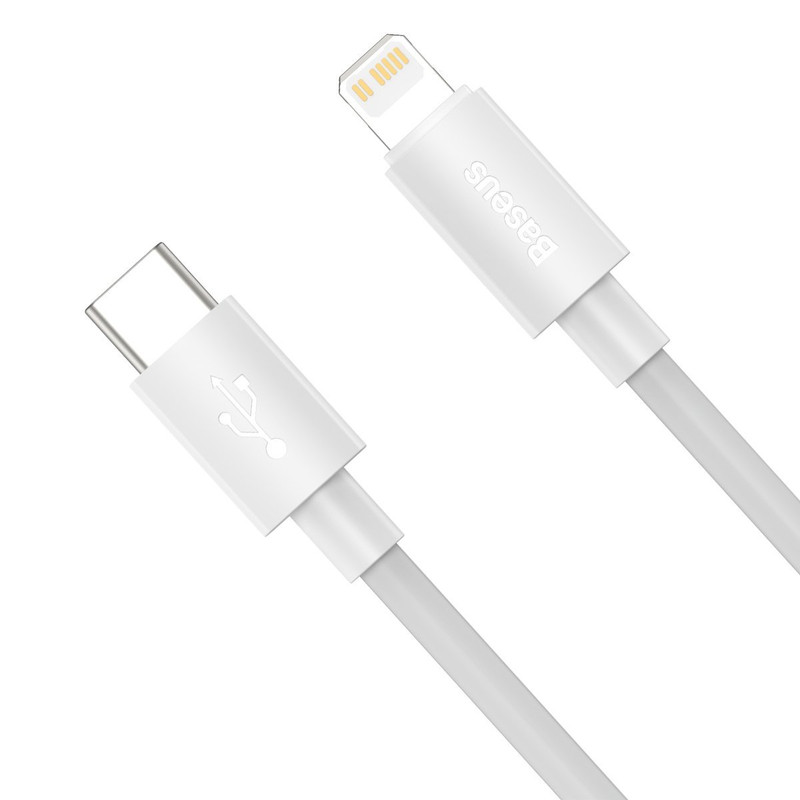 کابل تبدیل USB-C به لایتنینگ باسئوس مدل Superior PD  طول 1.5 متر بسته دو عددی