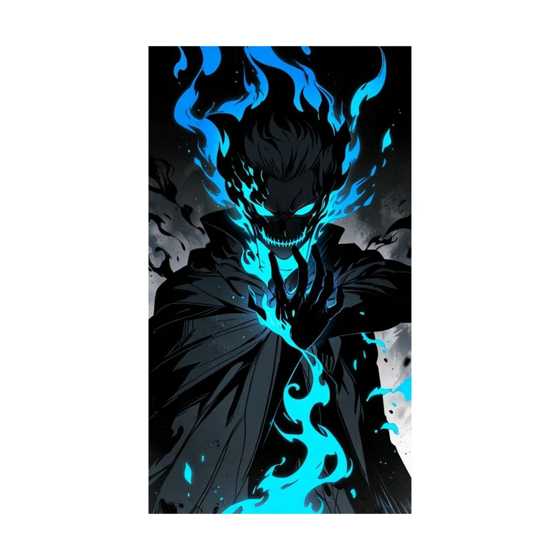 استیکر لپ تاپ و موبایل مدل انیمه طرح solo leveling sung jin woo کد 5315