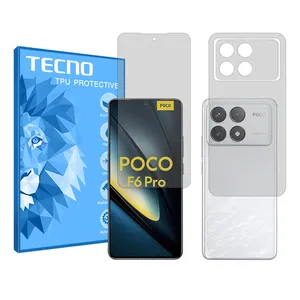 Tecno Resistant model matte screen protector suitable for Xiaomi Poco F6 Pro mobile phone along with the back of the phone