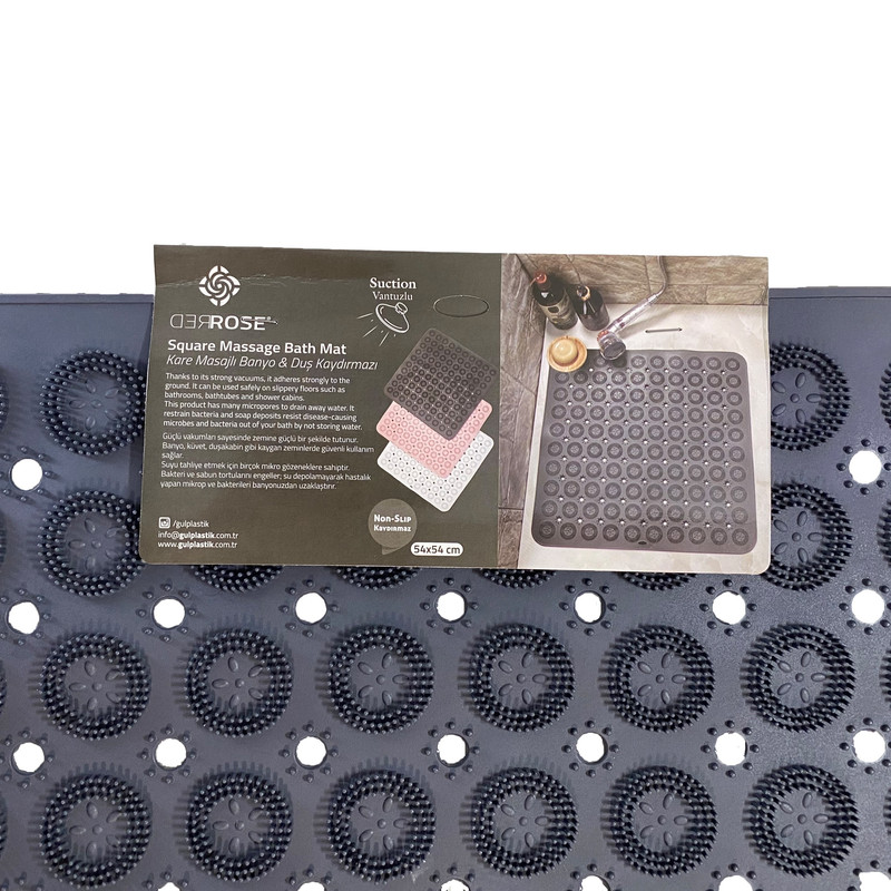 زیر پایی حمام رد رز مدل 54x54 ماساژور دار سیلیکونی