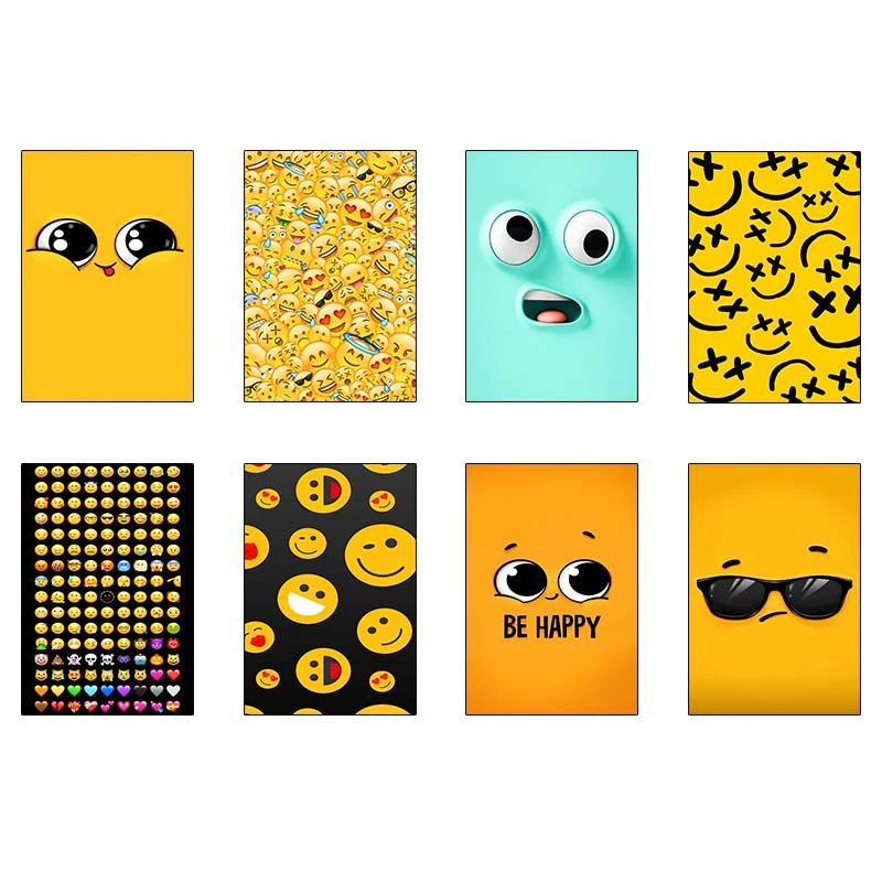 پوستر کارنيکا طرح ایموجی Emoji کد 73620 مجموعه 8 عددی