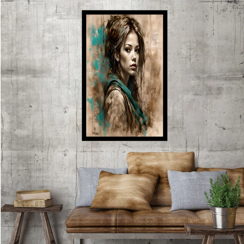 تابلو بکلیت طرح  چهره هنری و مدرن مدل B-bu1509