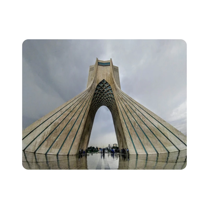 ماوس پد اطلس آبی طرح برج میدان آزادی تهران مدل T1551