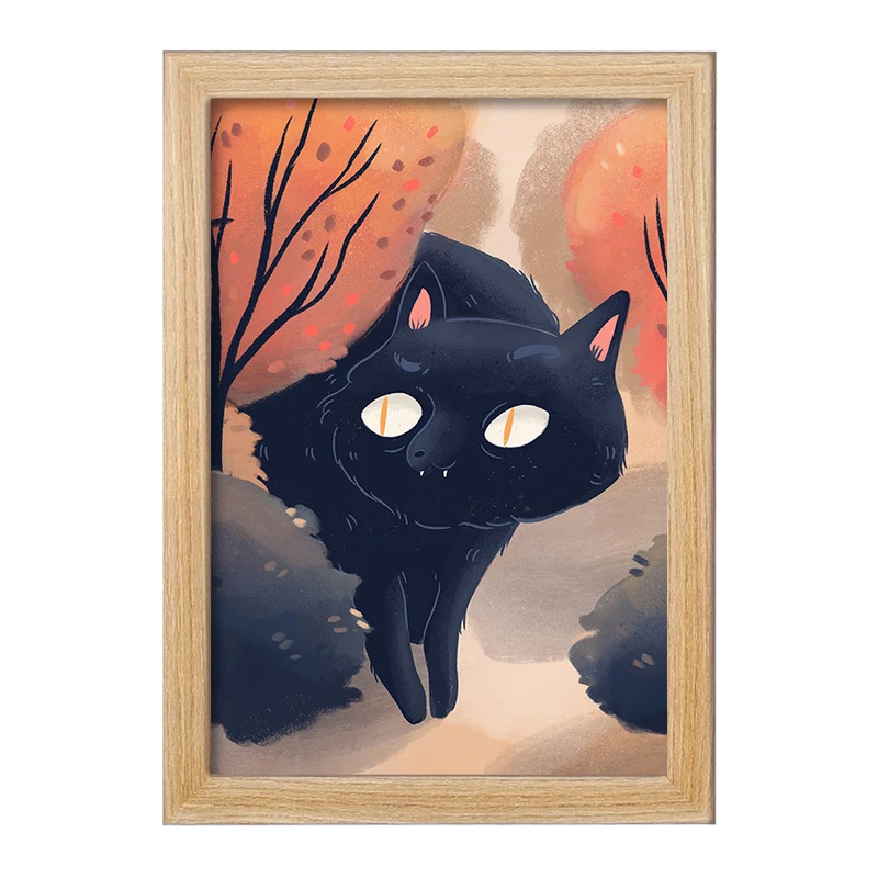 تابلو خندالو مدل گربه حیوانات بامزه  کد 21070