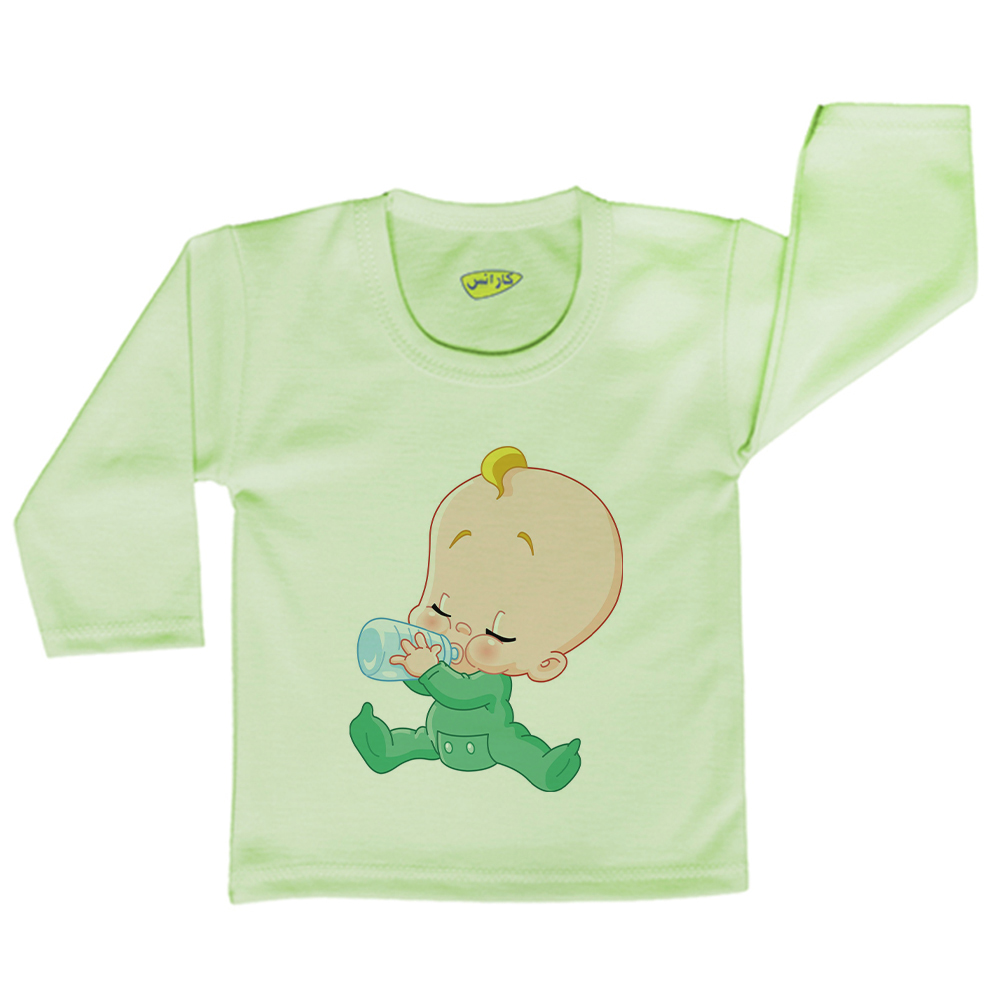 تی شرت آستین بلند نوزادی کارانس مدل TLBG-3027