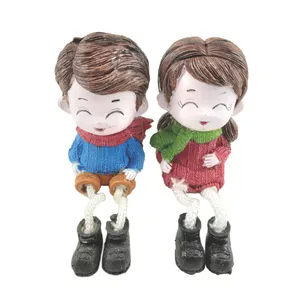 مجسمه مدل پا شل طرح دختر و پسر کد 566 مجموعه 2 عددی