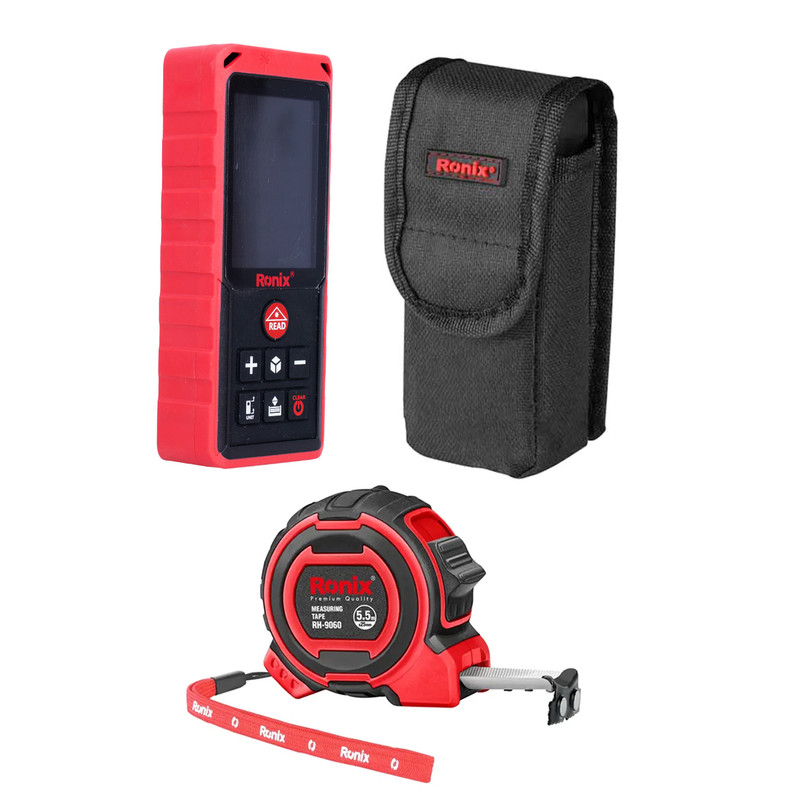 متر لیزری رونیکس مدل RH-9351 به همراه متر دستی