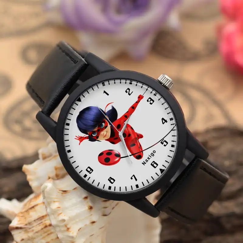 ساعت مچی عقربه ای ناکسیگو طرح Ladybug کد LF4200