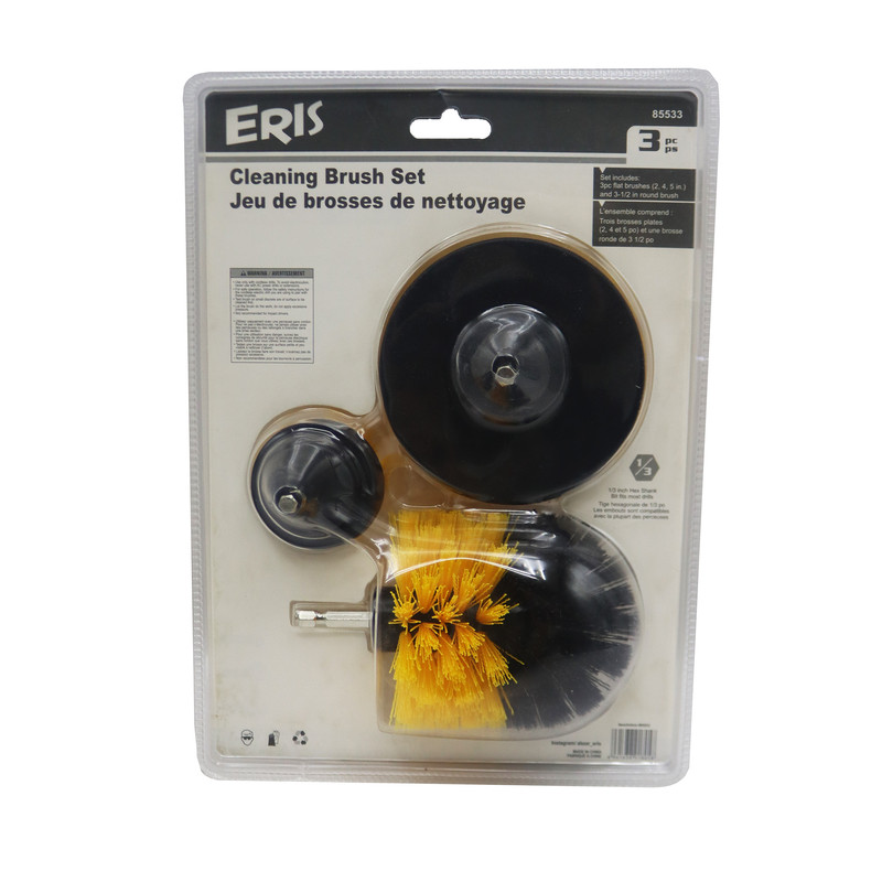 فرچه مبل شوی سر دریلی اریس مدل YP-85533/2-3.5-4INCH مجموعه 3 عددی