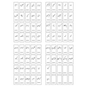 برچسب مدل نظم دهنده ادویه آشپزخانه کد 07 مجموعه 80 عددی