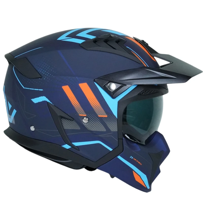 کلاه کاسکت فک جداشونده راپیدو مدل 890+ blu