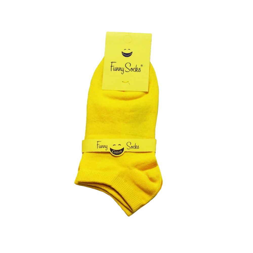 جوراب فانی ساکس مدل 620 رنگ زرد