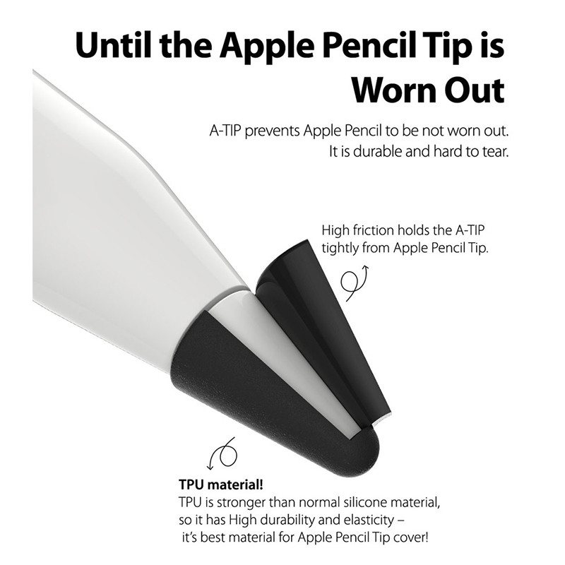 سری قلم لمسی آراری مدل A-TIP مناسب برای اپل Pencil 1st / 2md بسته 9 عددی