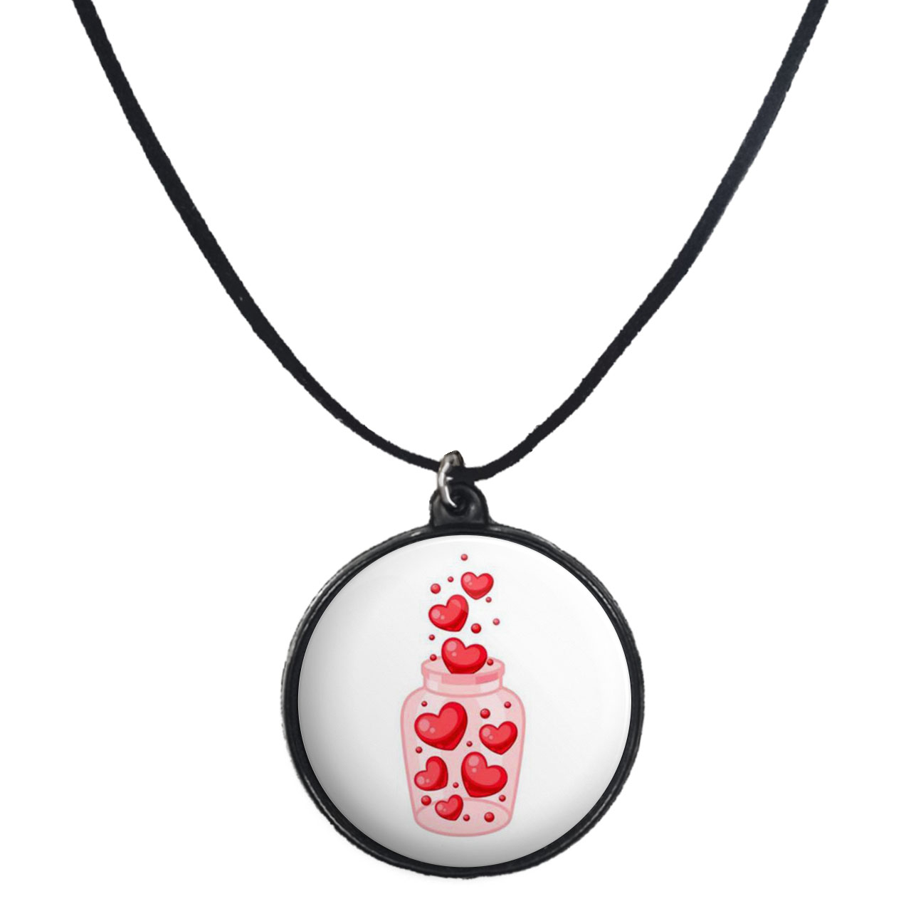 گردنبند پرمانه طرح عاشقانه کد pmb.1172 مدل دو طرفه