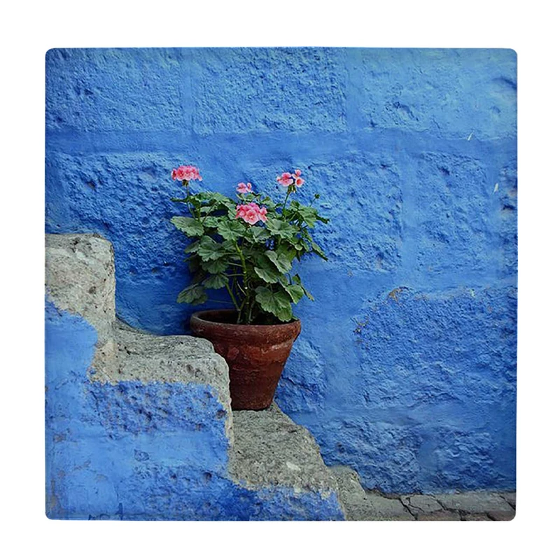  زیر لیوانی  طرح گلدان گل روی پله کد    5927789_4687