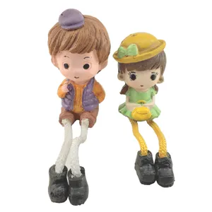 مجسمه مدل پا شل طرح دختر و پسر کد 569 مجموعه 2 عددی