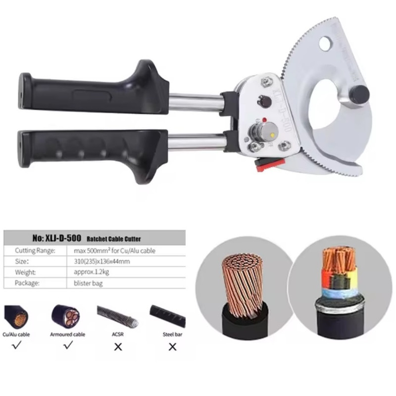 قیچی کابل بر جغحغه ای مدل XLJ-D-500 قیچی کابل بر جغحغه ای مدل XLJ-D-500