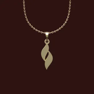 گردنبند طلا 18 عیار زنانه مدوپد مدل هندسی کد X2-1-1005