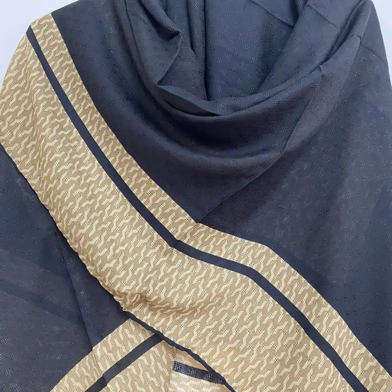 روسری زنانه مدل نخی گارزا ژاکارد دست دوز کد 02