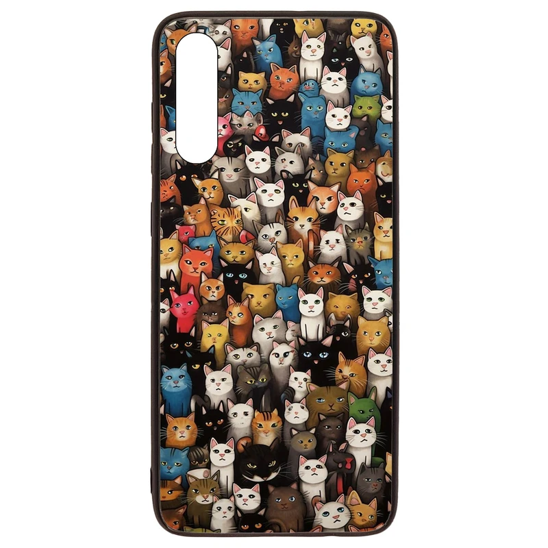 کاور قاب گارد گوشی طرح گربه کد TPU-293 مناسب برای گوشی موبایل سامسونگ Galaxy A70 / A70s
