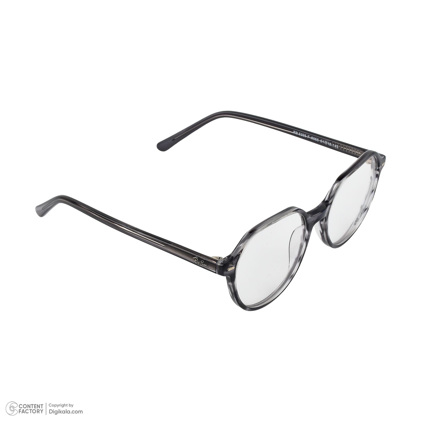 فریم عینک طبی گرد ری بن مدل 0RB5395-F-8055 مناسب برای صورت مستطیل، مربع، قلب و لوزی -  - 6