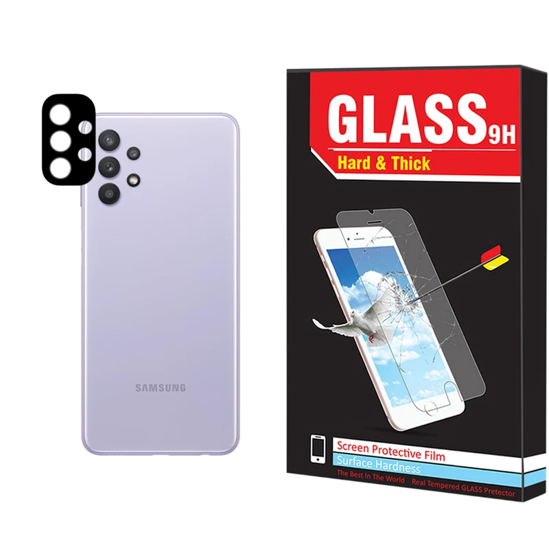محافظ لنز دوربین هارد اند تیک مدل LNZ-BK مناسب برای گوشی موبایل سامسونگ Galaxy A32 4G / A32 5G
