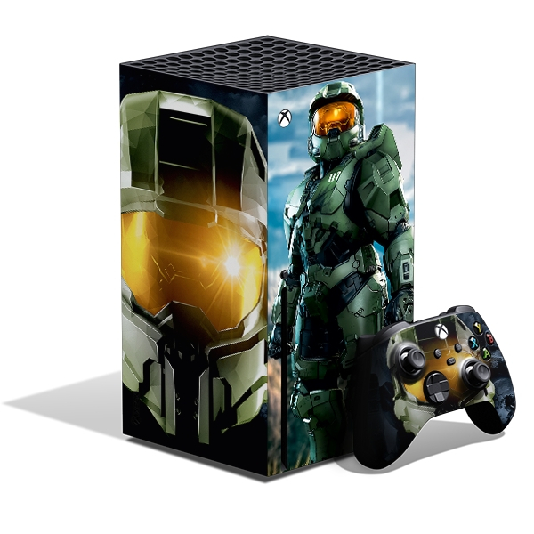 برچسب کنسول بازی Xbox series x طرح HALO کد 3 مجموعه 5 عددی